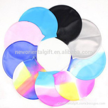 soft custom logo funny color silicone swimming caps ,OEM swim cap